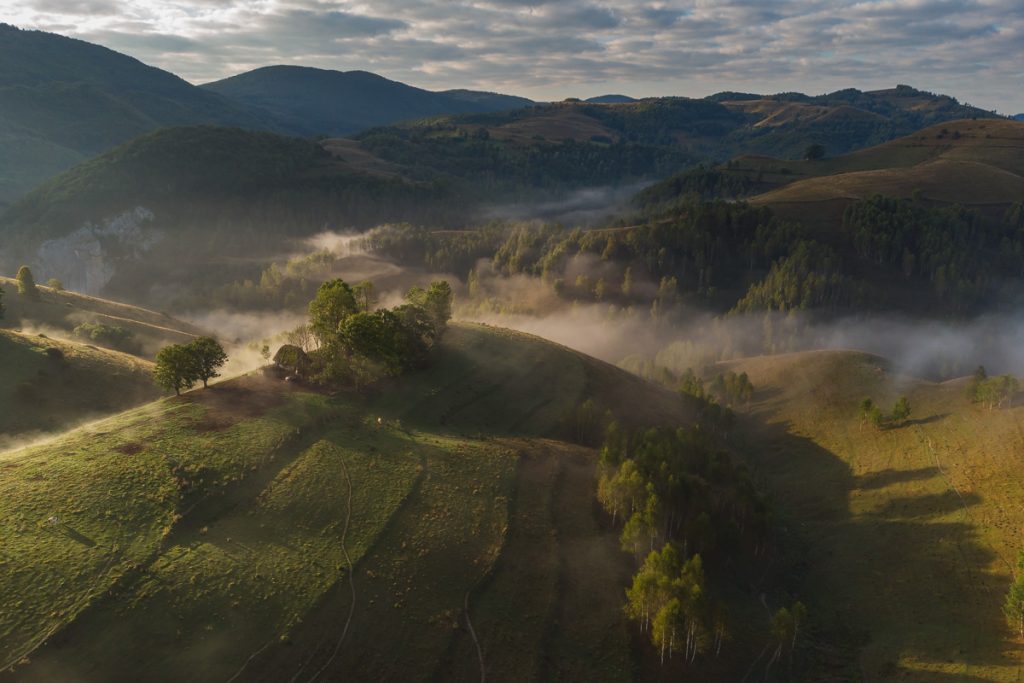 peisaj rural in dumesti judetul alba